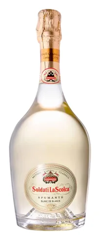Bottiglia di Blanc de Blancs Pas dosé, La Scolca