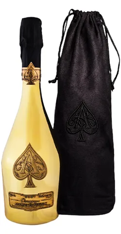 Bottiglia di Champagne Brut 'Gold Velvet Bag', Armand de Brignac