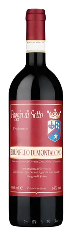 Bottiglia di Brunello Poggio di Sotto 2018