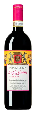Bottiglia di Brunello di Montalcino Riserva 'Lupi e Sirene' 2016, Podere Le Ripi