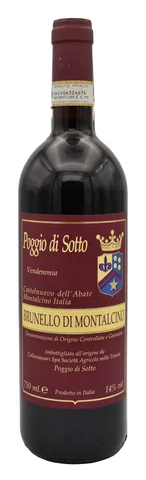 Bottiglia di Brunello di Montalcino 2021, Poggio di Sotto