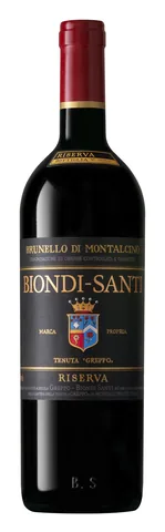 Bottiglia di Brunello Di Montalcino Riserva Tenuta Greppo Biondi Santi 2012
