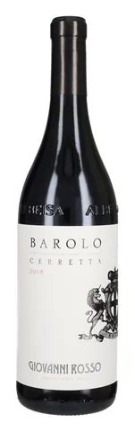 Bottiglia di Barolo 'Cerretta' 2018, Rosso Giovanni