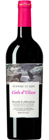 Bottiglia di Brunello di Montalcino 'Cielo d'Ulisse' Podere Le Ripi 2018